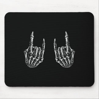 Alfombrilla De Ratón Rock On Rock Star Skeleton Hands - Concierto Bynd 