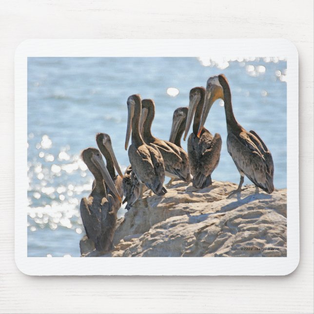 Alfombrilla De Ratón Rock pelícano (Frente)