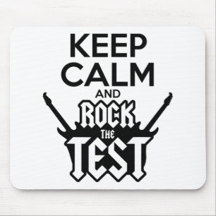 Alfombrilla De Ratón Rock The Test Day Teacher Testing Idea School