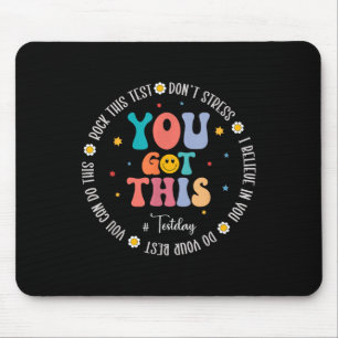 Alfombrilla De Ratón Rock The Test Teacher Testing Day Motivational Tes