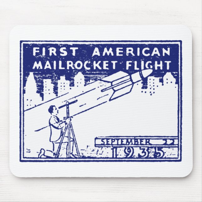 Alfombrilla De Ratón Rocket Mail de Estados Unidos 1935 (Frente)