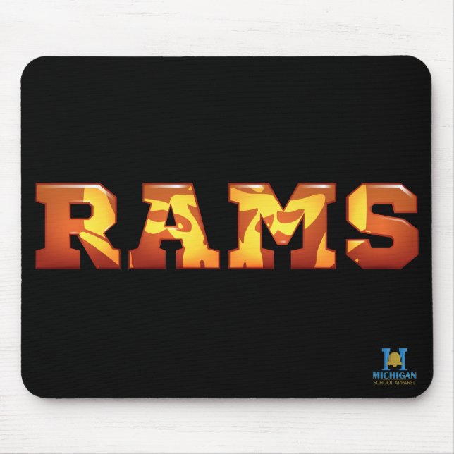 Alfombrilla De Ratón Rockford Rams (Frente)