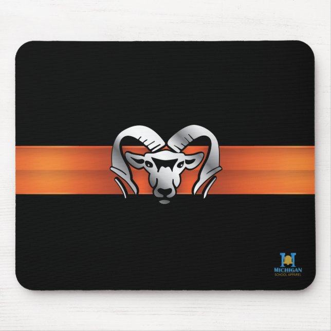 Alfombrilla De Ratón Rockford Rams #8 (Frente)