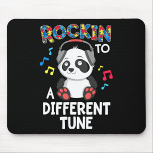 Alfombrilla De Ratón Rockin' A Otra Tune Panda Autism Awareness
