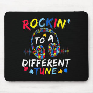 Alfombrilla De Ratón Rockin' A Un Awaren De Autismo Autista De Tune Dif