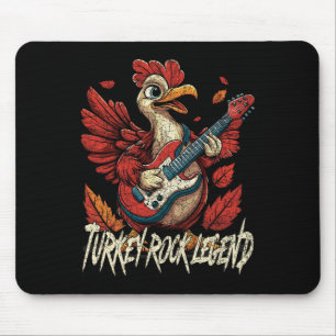 Alfombrilla De Ratón Rockin' Turkey - Divertida guitarra musical de Acc