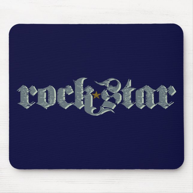 Alfombrilla De Ratón Rockstar clásico Mousepad (Frente)