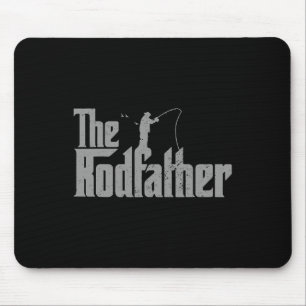 Alfombrilla De Ratón Rodfather Funny Fishing Lover Rod Fish Dad Fisher