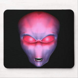 Alfombrilla De Ratón Rojo Alien Face