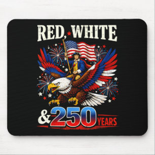 Alfombrilla De Ratón Rojo Blanco 250 Años Cumpleaños EE. UU. para Hombr