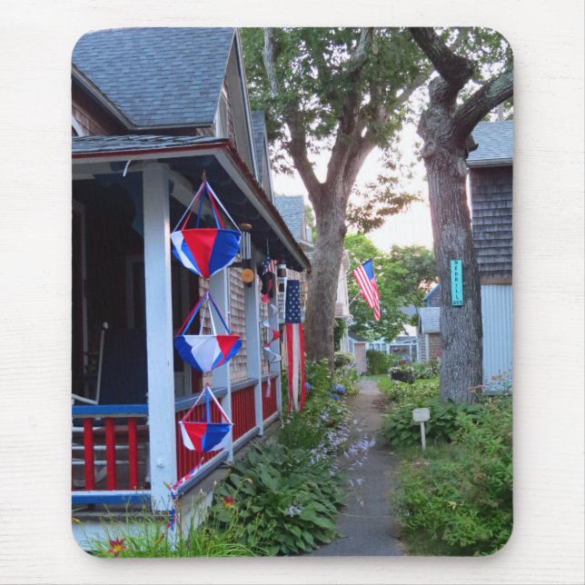 Alfombrilla De Ratón Rojo, blanco y azul - Viñero de Martha (Frente)