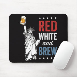 Alfombrilla De Ratón Rojo Blanco y Cerveza 250 Aniversario