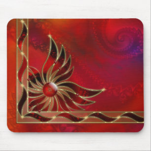 Alfombrilla De Ratón Rojo como la llama Mousepad