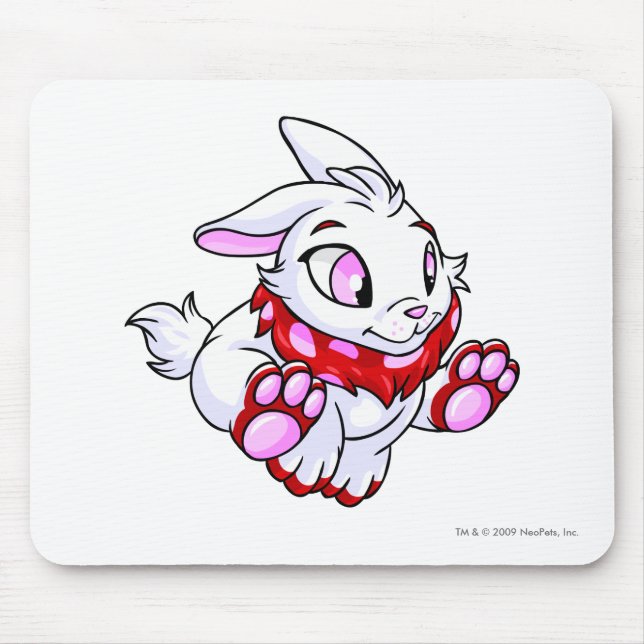 Alfombrilla De Ratón Rojo de Cybunny (Frente)