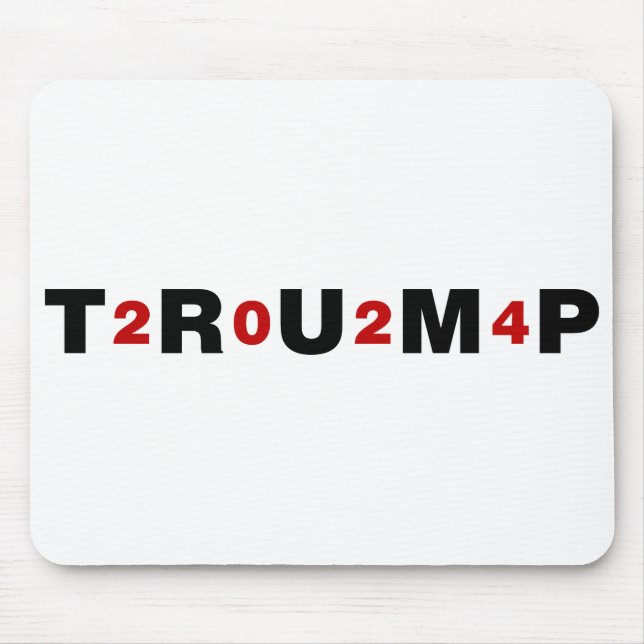 Alfombrilla De Ratón Rojo de Trump 2024 (Frente)