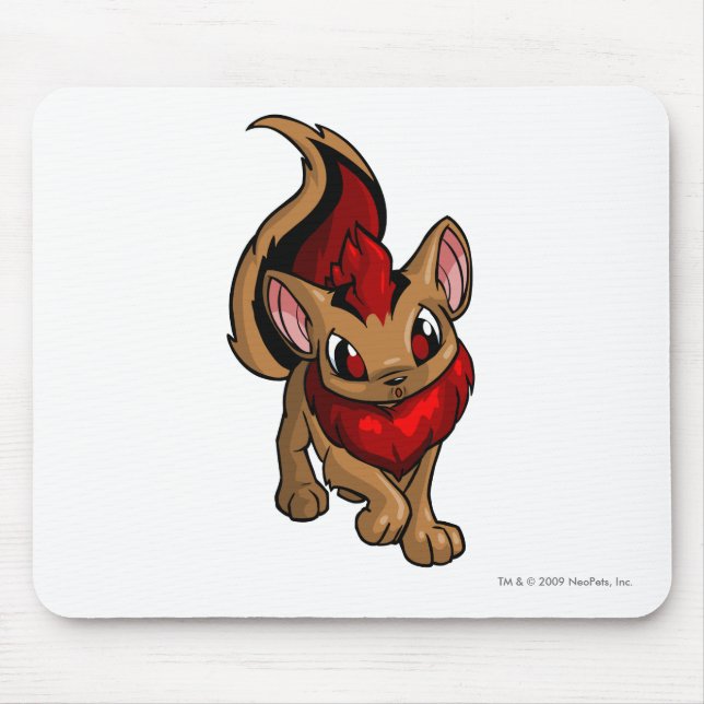 Alfombrilla De Ratón Rojo de Xweetok (Frente)
