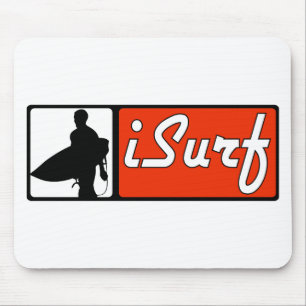 Alfombrilla De Ratón rojo del iSurf