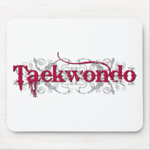 Alfombrilla De Ratón Rojo del Taekwondo