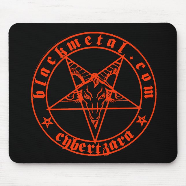 Alfombrilla De Ratón Rojo Mousepad de Baphomet (Frente)