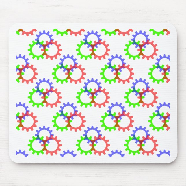 Alfombrilla De Ratón Rojo, verde y azul (Frente)