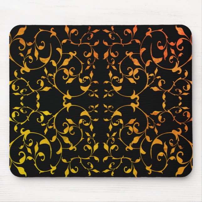 Alfombrilla De Ratón Rojo y seda negra (Frente)