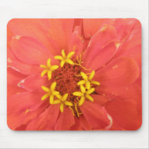 Alfombrilla De Ratón Rojo zinnia Macro Mousepad
