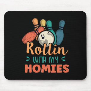 Alfombrilla De Ratón Rollin Con Mi Homosexual Boliche Retro 2