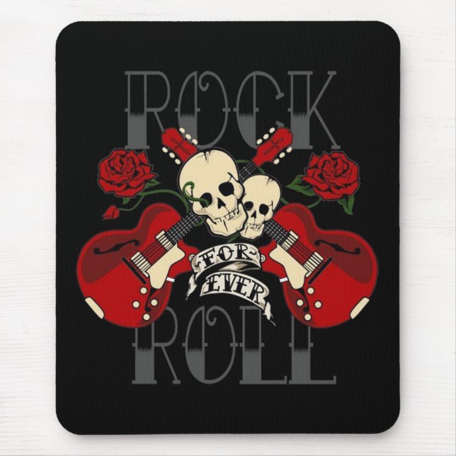 Alfombrilla De Ratón Rollo de la roca n para siempre (Frente)