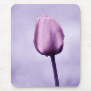 Alfombrilla De Ratón Romance púrpura del tulipán de la lavanda
