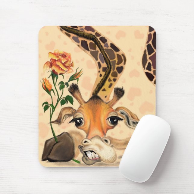 Alfombrilla De Ratón Romántica Giraffe Mouse Pad Gentleman Playeman (Con ratón)