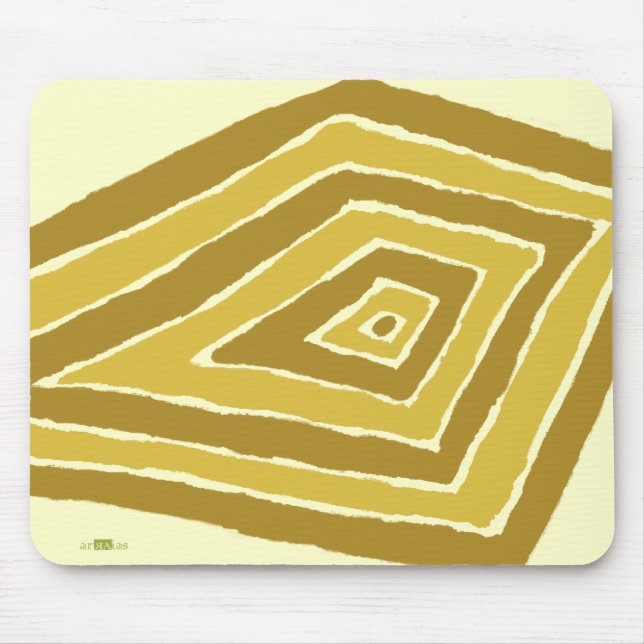 Alfombrilla De Ratón Romboidal Amarillo. Mousepad (Frente)