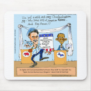 Alfombrilla De Ratón Romney Intenta Zingers en Obama Regalos y Tarjetas