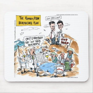 Alfombrilla De Ratón Romney/Ryan Health Care Funny Gifts & Tees