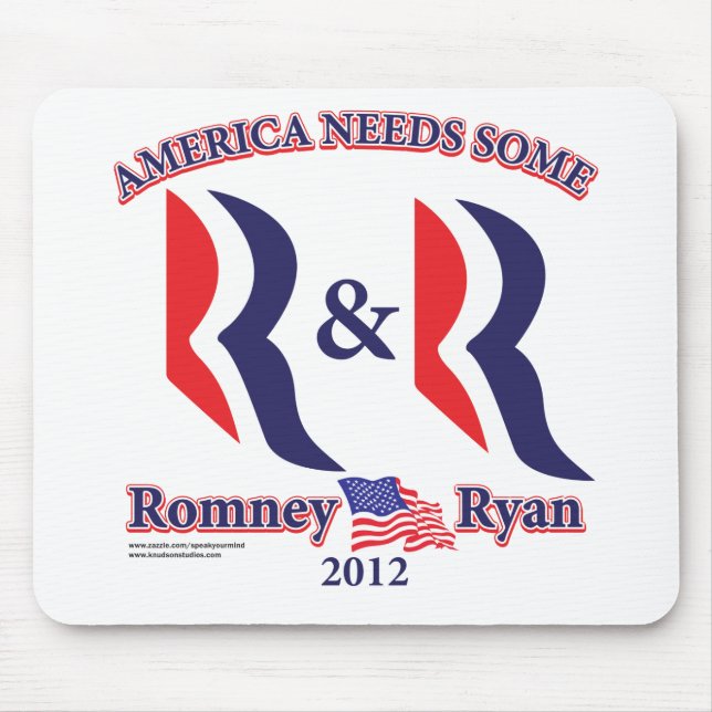 Alfombrilla De Ratón Romney y Ryan (Frente)