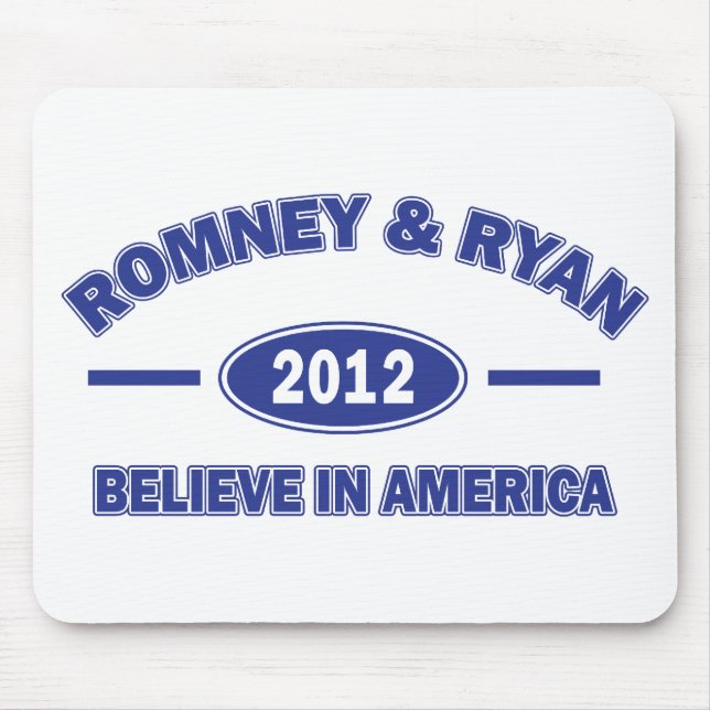 Alfombrilla De Ratón Romney y Ryan Believe (Frente)