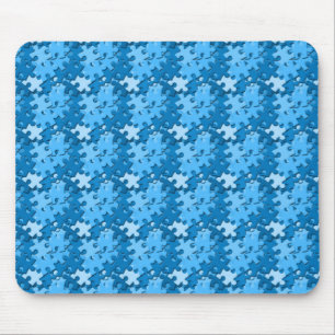 Alfombrilla De Ratón Rompecabezas azules