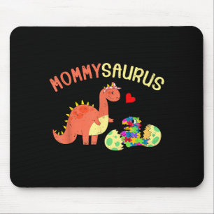 Alfombrilla De Ratón Rompecabezas de Mommysaurus dinosaurio dino concie