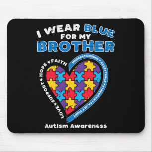 Alfombrilla De Ratón Rompecabezas Que Uso Azul Para Concienciar Sobre E