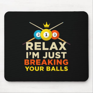 Alfombrilla De Ratón Romper tu piscina de bolas Billiards Novedad Hob