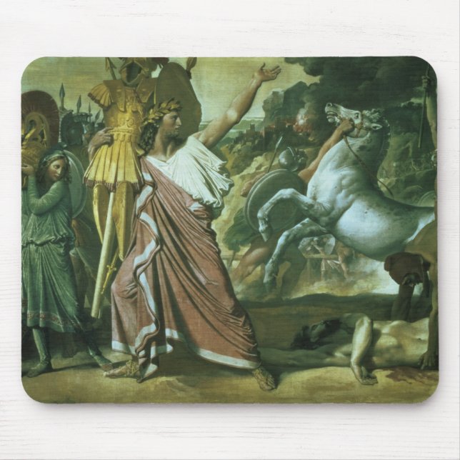 Alfombrilla De Ratón Romulus, conquistador de Acron, llevando su botín (Frente)