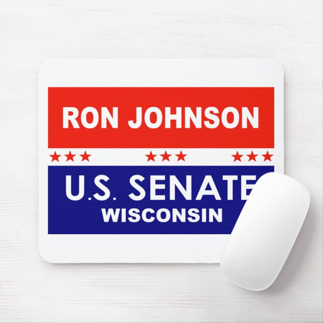 Alfombrilla De Ratón Ron Johnson Senado de los Estados Unidos Wisconsin (Con ratón)