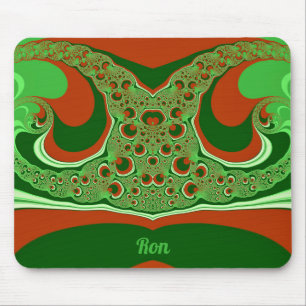 Alfombrilla De Ratón RON ~ NAVIDADES ~ Blanco verde rojo