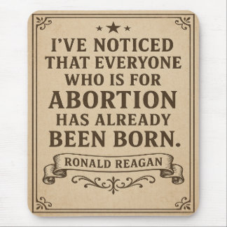 Alfombrilla De Ratón Ronald Reagan Abortion Quote