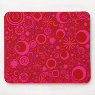 Alfombrilla De Ratón Rondas, almohadilla de ratón para computadora rosa