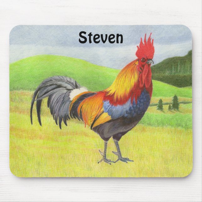 Alfombrilla De Ratón Rooster (Frente)