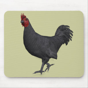 Alfombrilla De Ratón Rooster negro