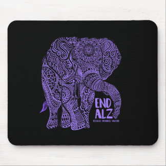 Alfombrilla De Ratón Ropa De Concienciación Sobre El Elefante Purpura H
