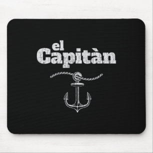 Alfombrilla De Ratón Ropa de El Capitán para hombres divertido capitán 