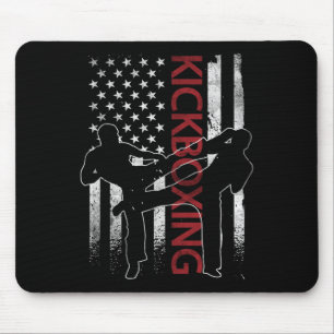 Alfombrilla De Ratón Ropa de Kickboxing de la Bandera Americana Apparel