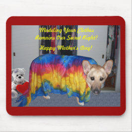 Alfombrilla De Ratón Ropa de modelado del Día de la Madre